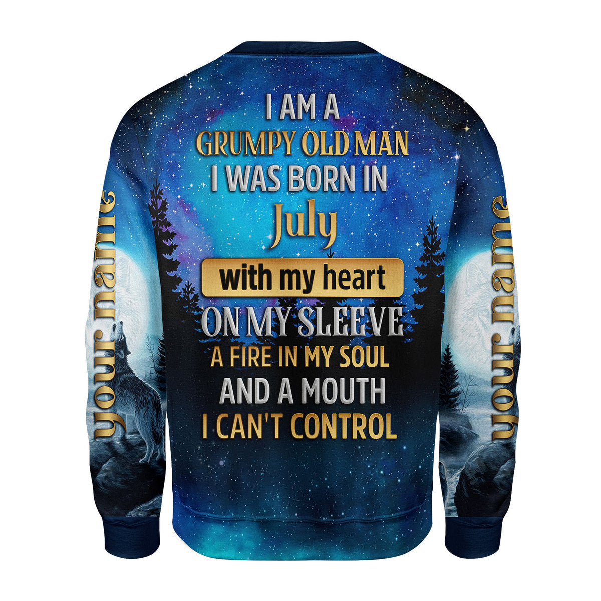 CustomsPig Personalized Tops I Was Born In July All Over Printed