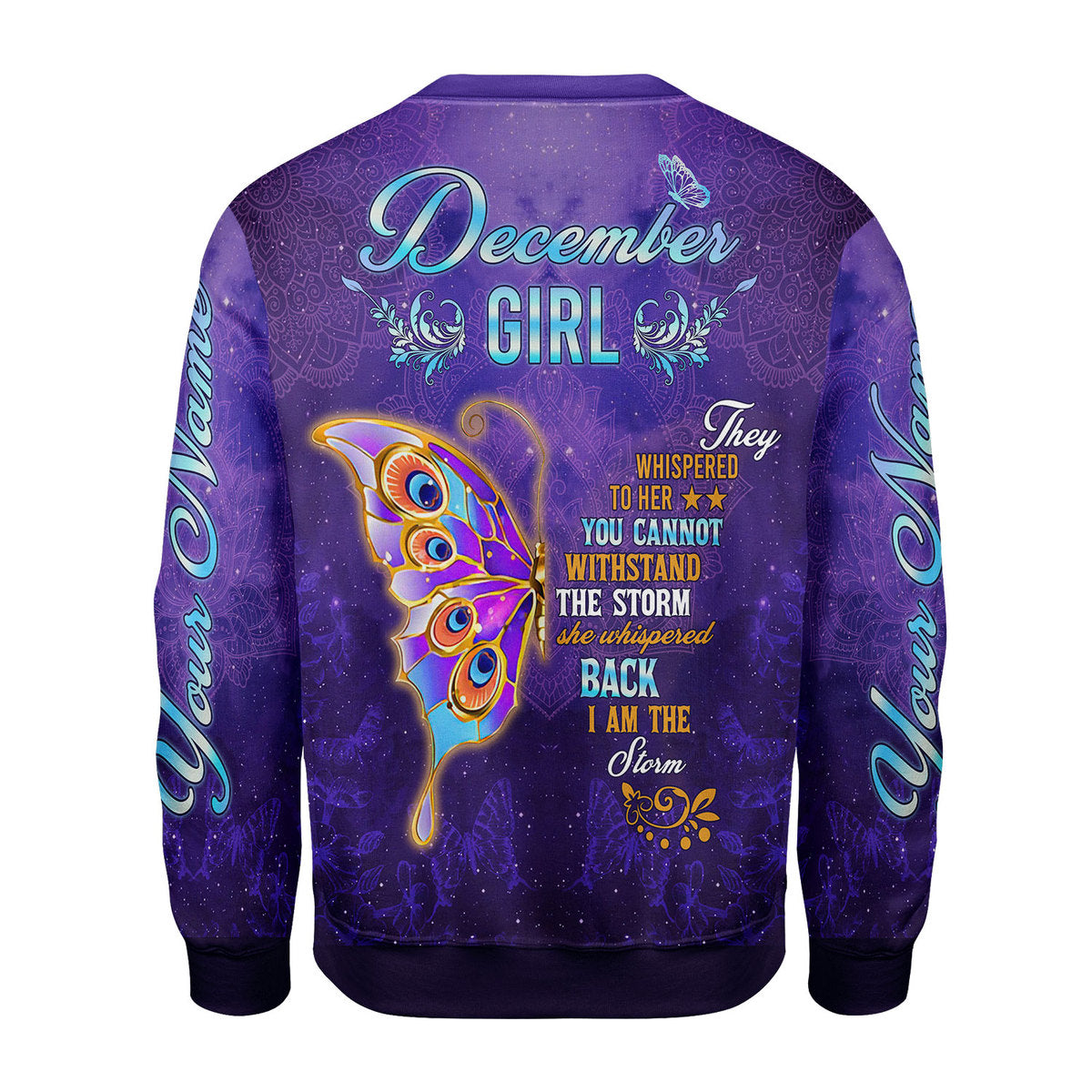 Personalized Tracksuit December Girl All Over Printed