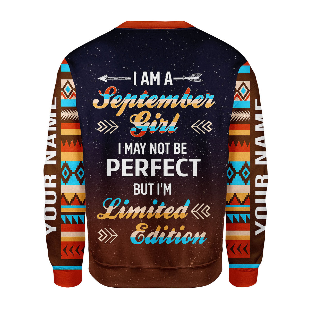 Customspig Personalized Sweatshirt September Girl All Over Printed