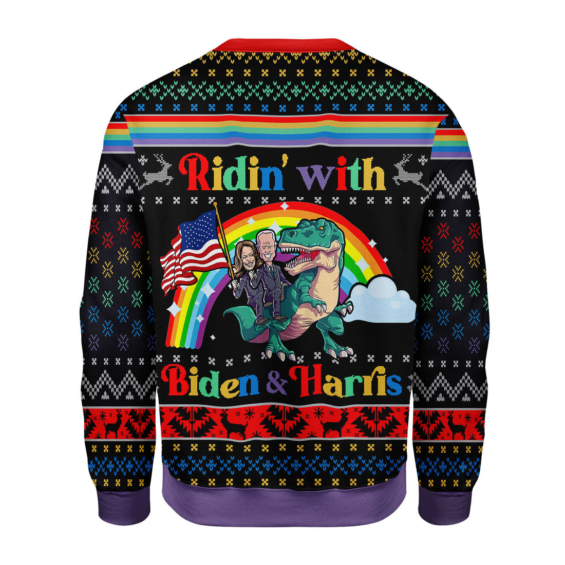 Customspig Christmas Sweater Biden And Harris LGBT 3D Apparel