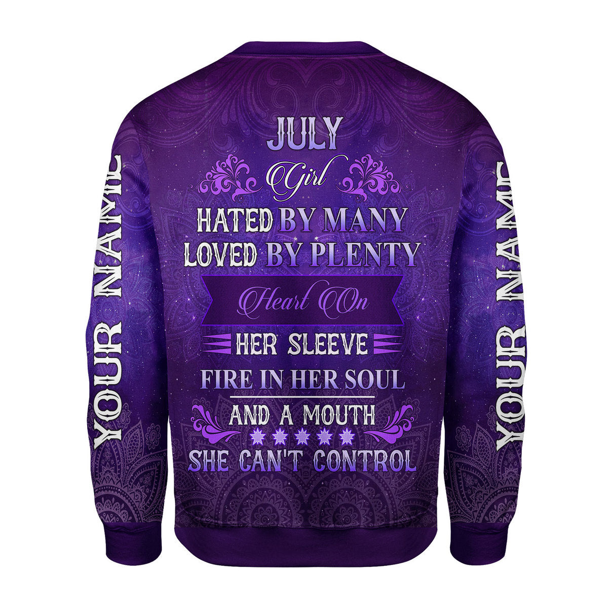 Personalized Tracksuit July Girl All Over Printed