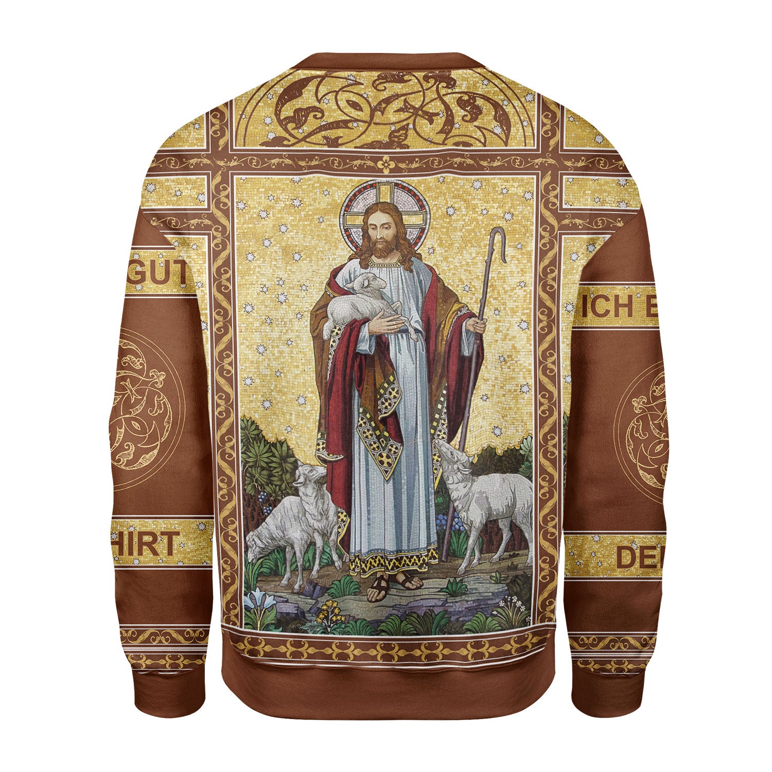 Customspig Tops Pullover Sweatshirt Jesus Christ The Good Shepherd 3D Apparel