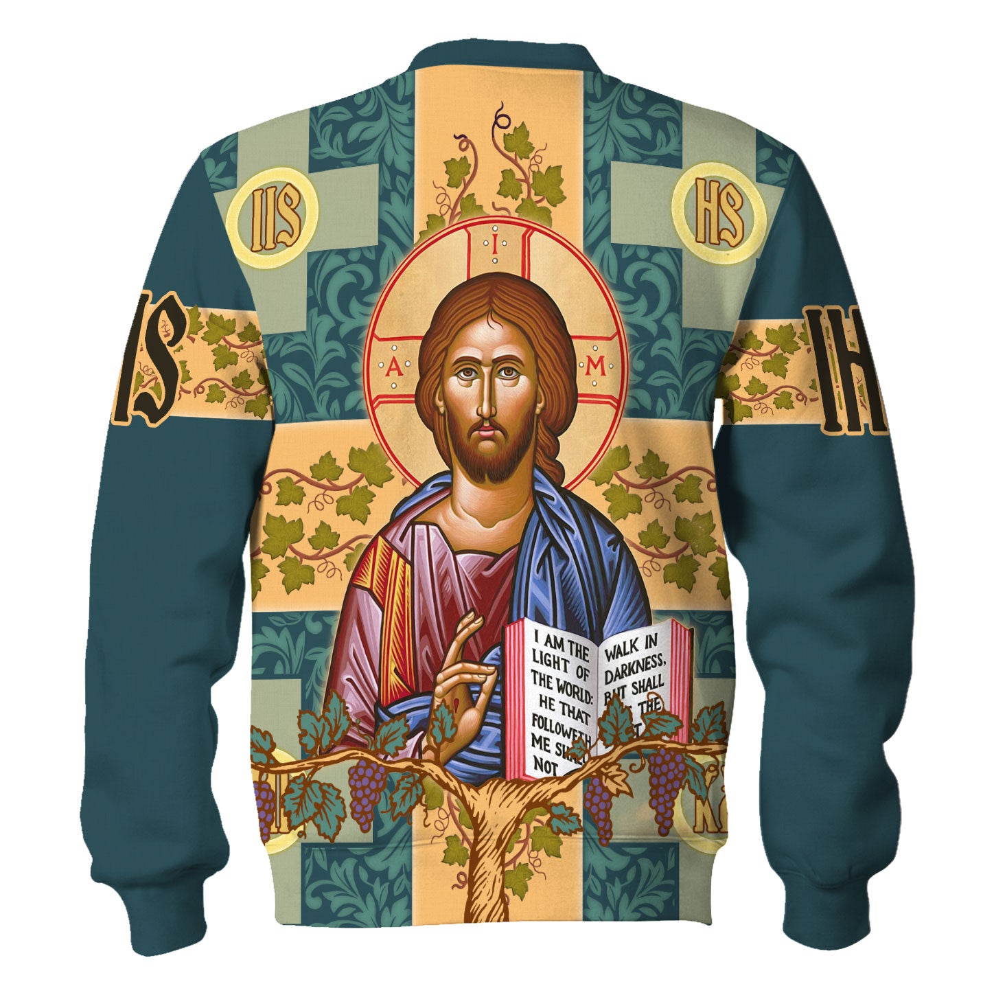 Customspig Tops Pullover Sweatshirt Jesus Greek Orthodoxy 3D Apparel