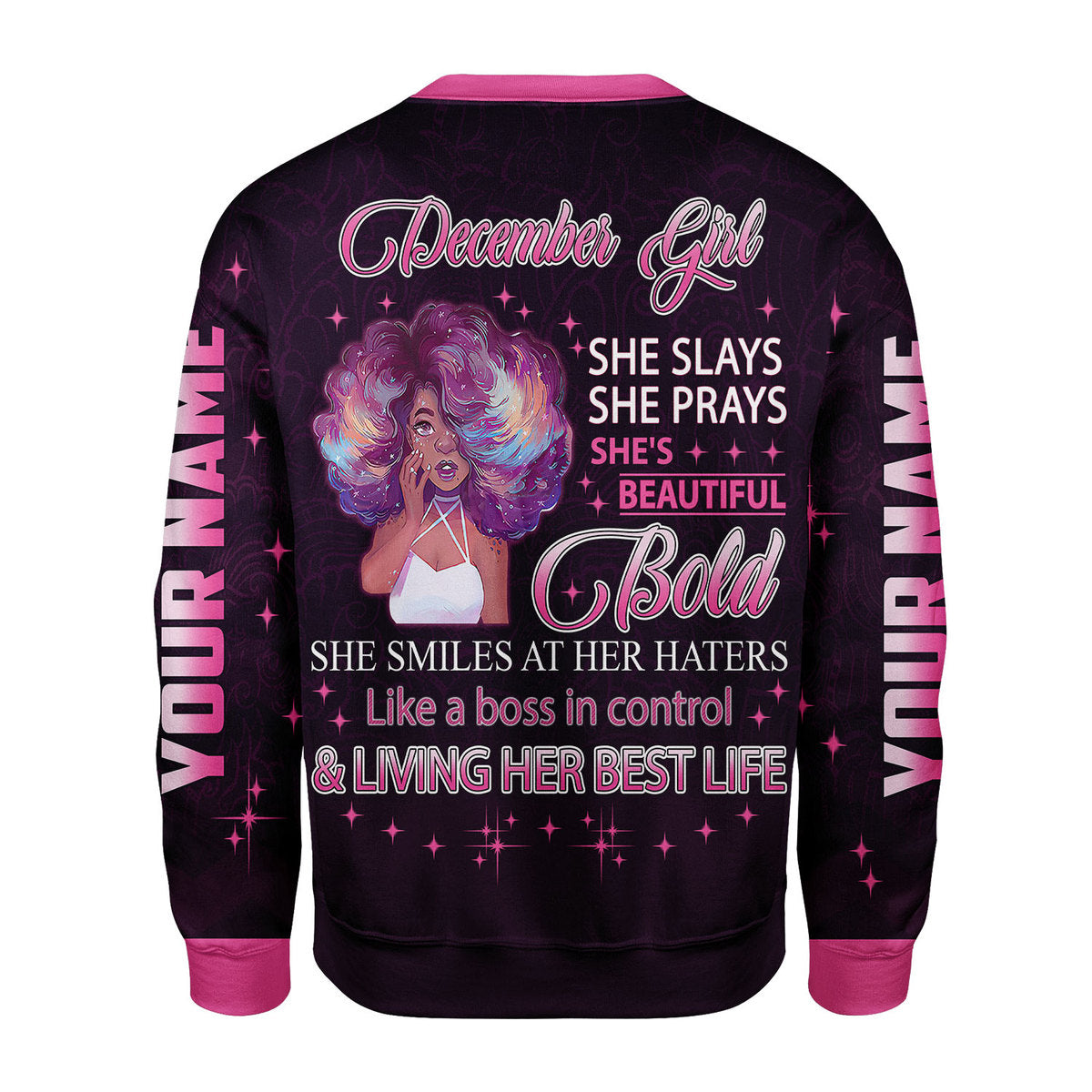 Personalized Tracksuit December Girl All Over Printed