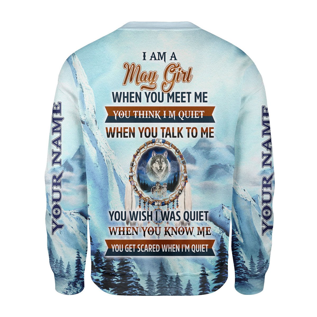 Personalized Tracksuit I Am A May Girl All Over Printed