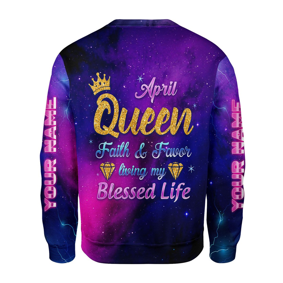 Personalized Tracksuit April Queen All Over Printed