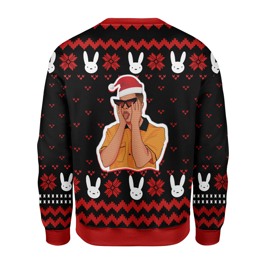Customspig Christmas Sweater Bad Bunny 3D Apparel