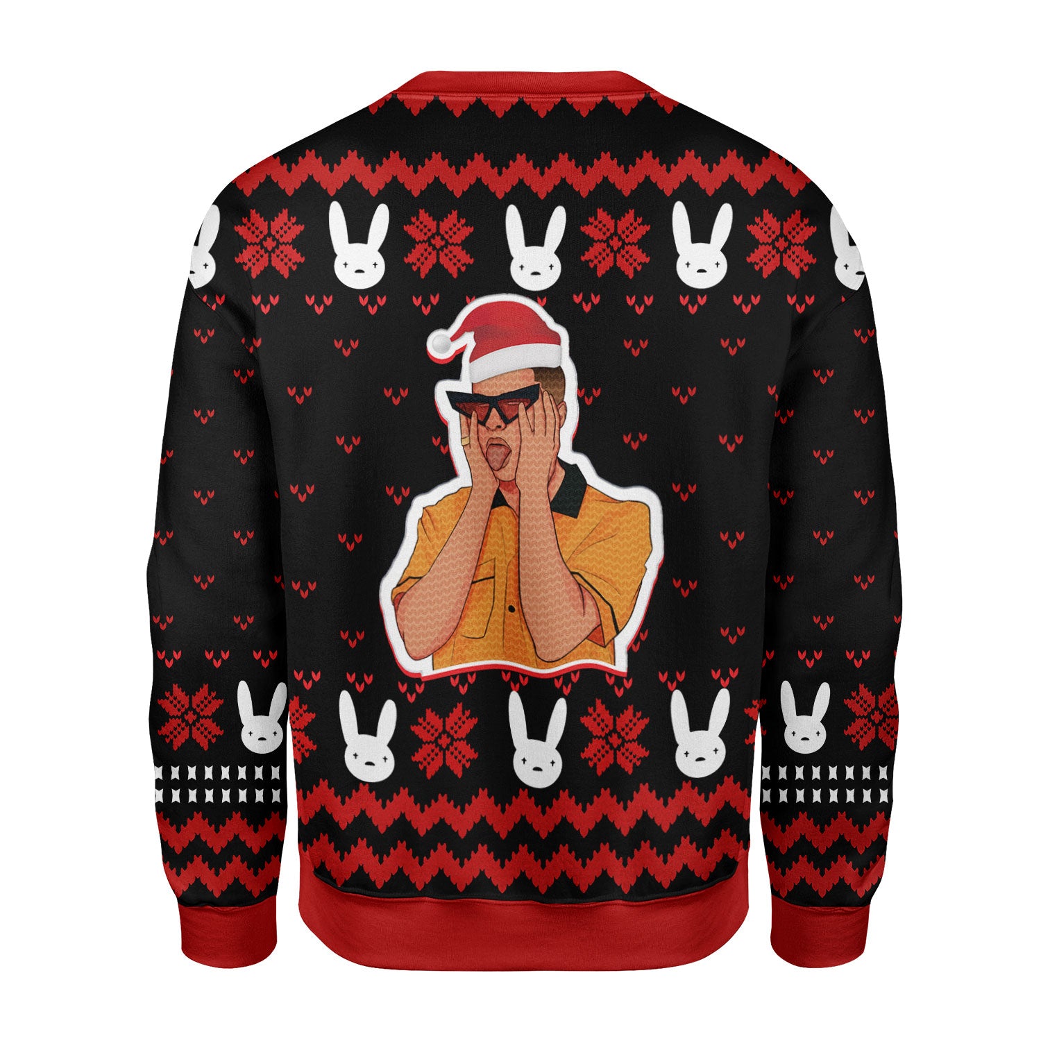 Customspig Christmas Sweater Bad Bunny 3D Apparel