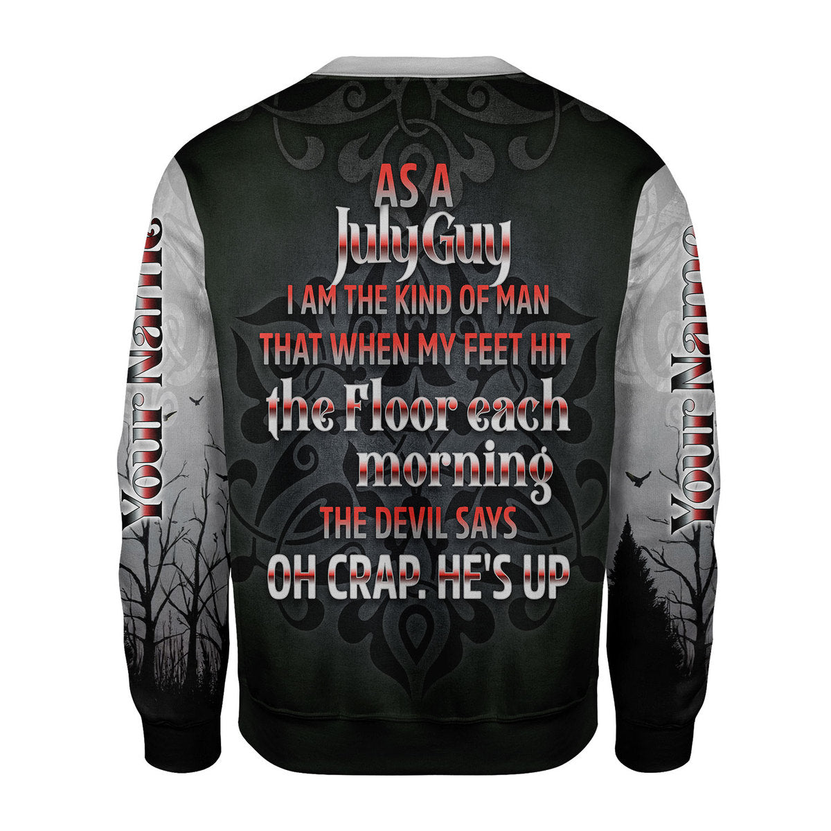 CustomsPig Personalized Ugly Sweater July Guy All Over Printed