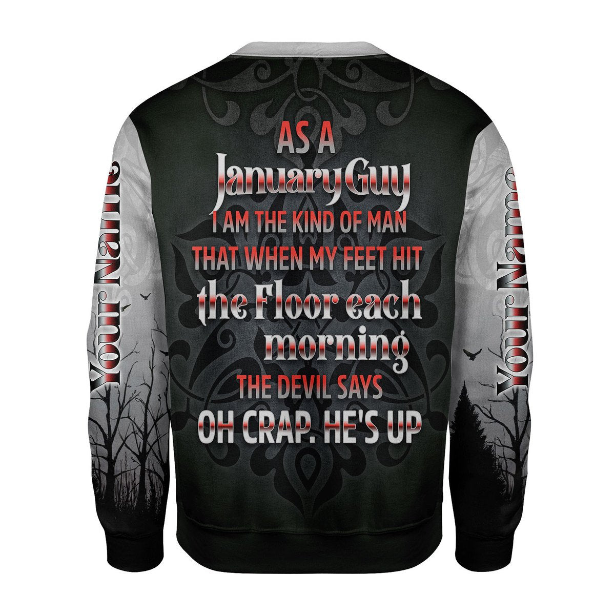 Personalized Tracksuit January Guy All Over Printed
