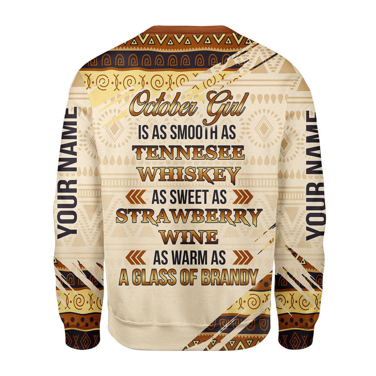 CustomsPig Personalized Ugly Sweater October Girl All Over Printed