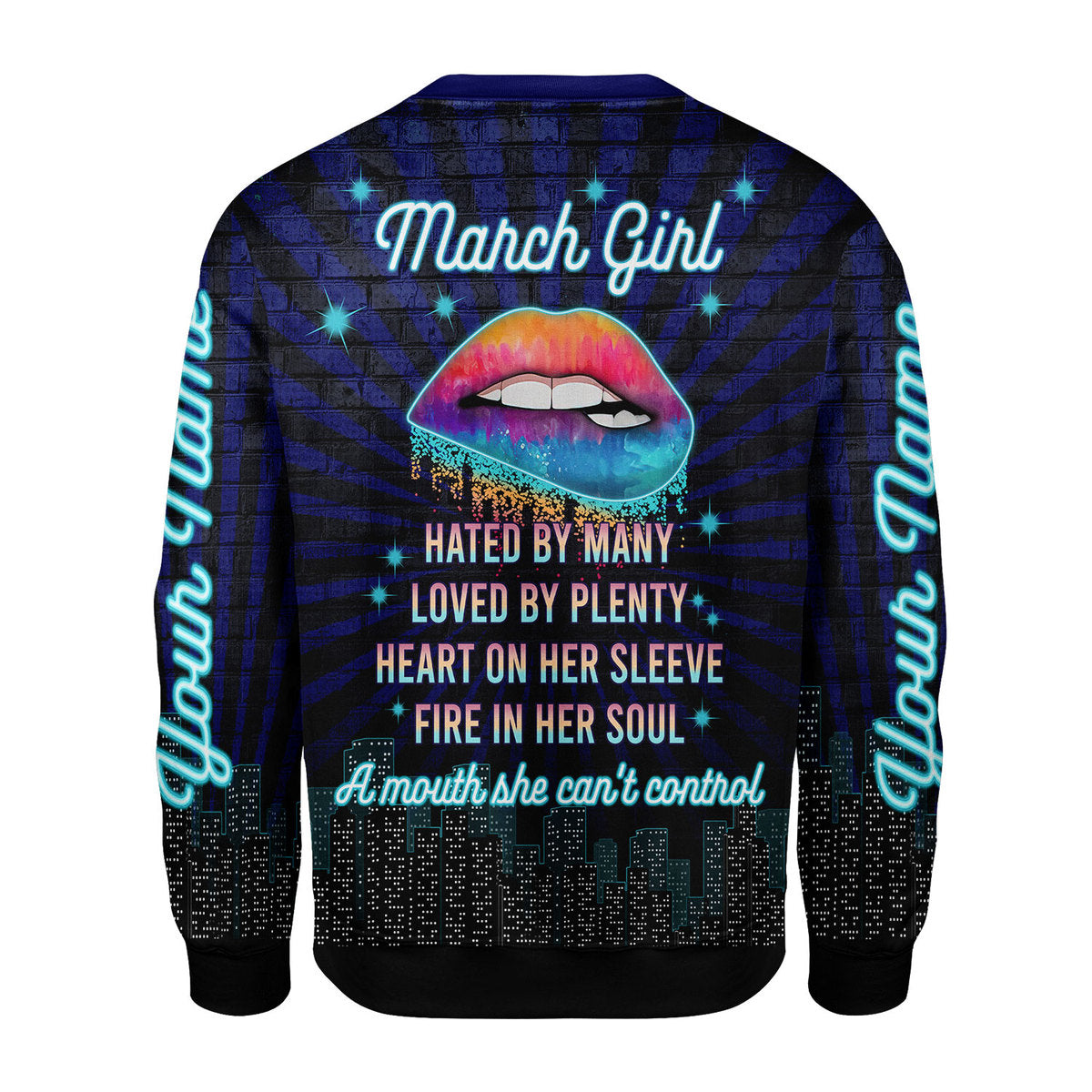 CustomsPig Personalized Tops March Girl All Over Printed