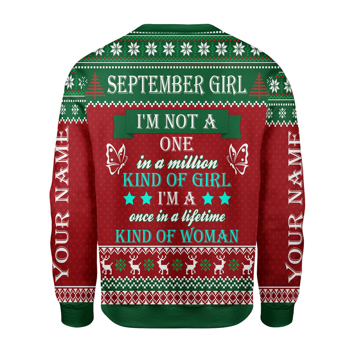 CustomsPig Personalized Tops September Girl All Over Printed