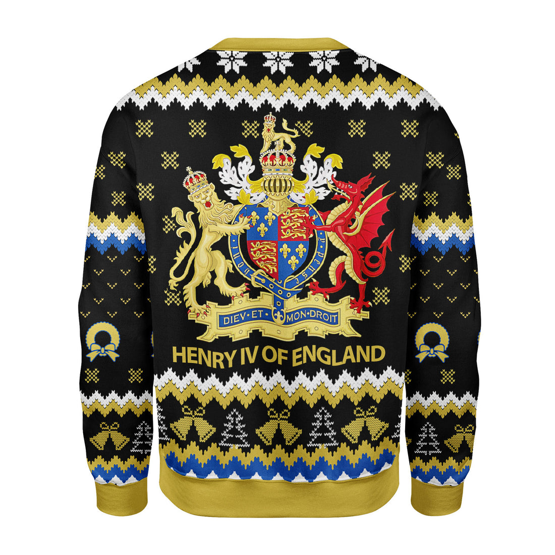 Customspig Christmas Sweater Coat Of Arms Henry IV 3D Apparel
