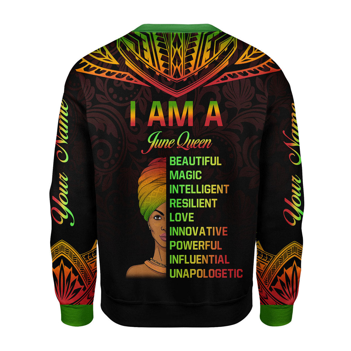 CustomsPig Personalized Tops June Queen All Over Printed