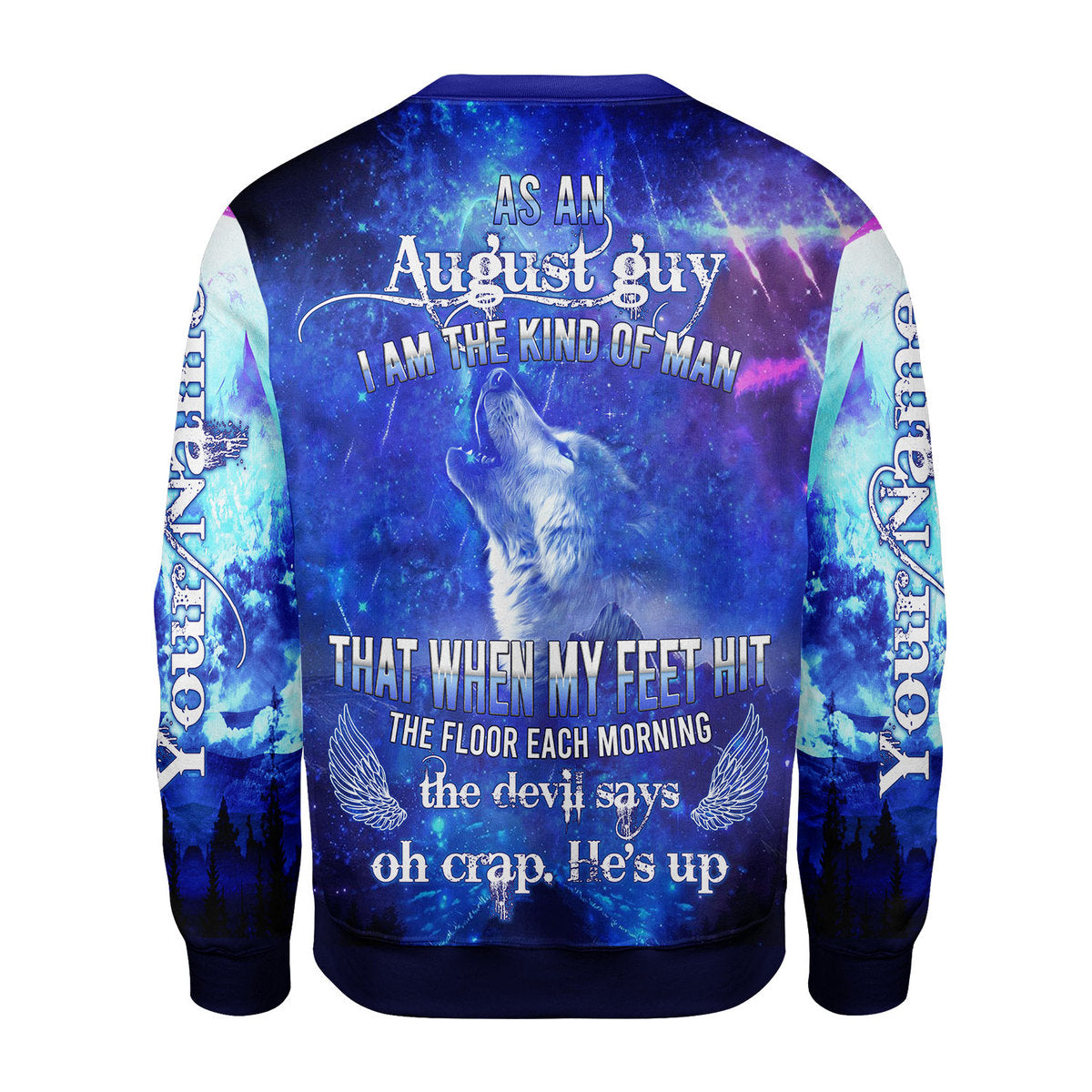 CustomsPig Personalized Tops August Guy He's Up All Over Printed
