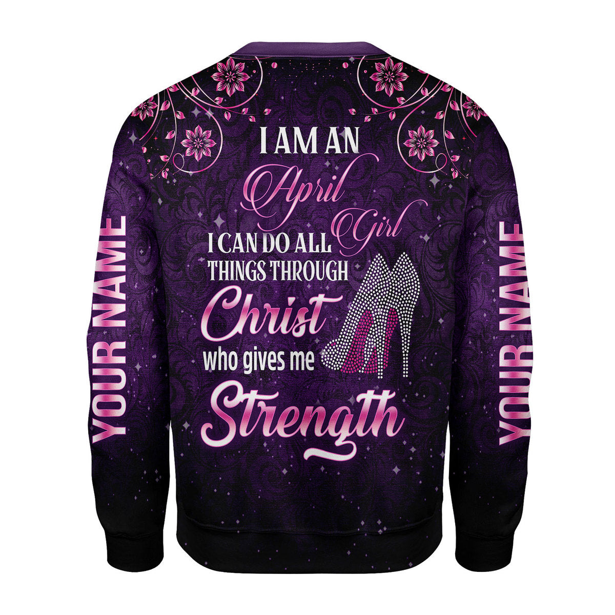 CustomsPig Personalized Tops I Am An April Girl All Over Printed