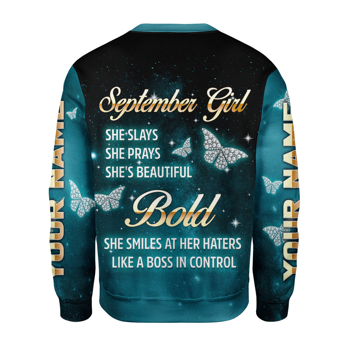 CustomsPig Personalized Tops September Girl All Over Printed