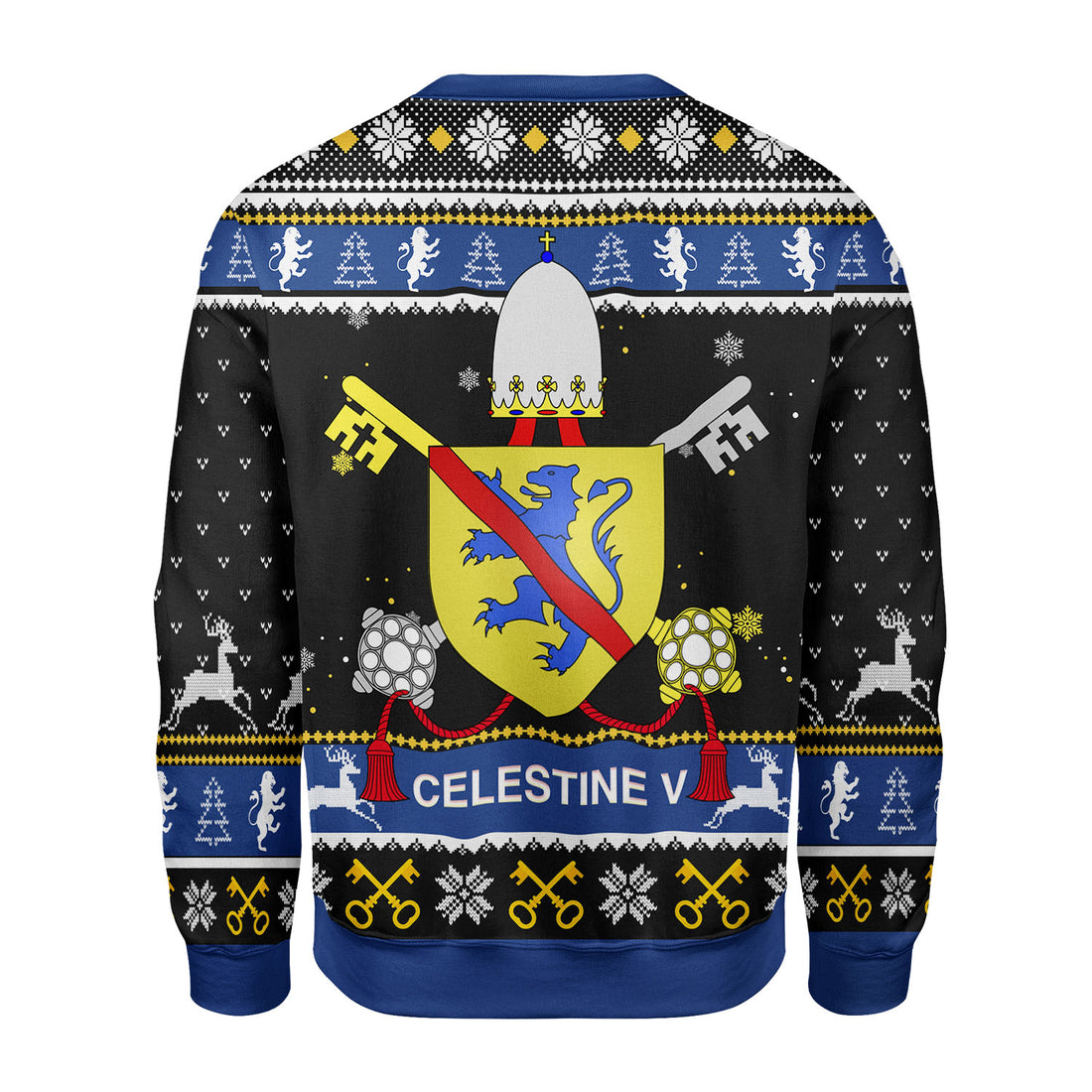 Customspig Christmas Sweater Celestine V Coat of Arms 3D Apparel