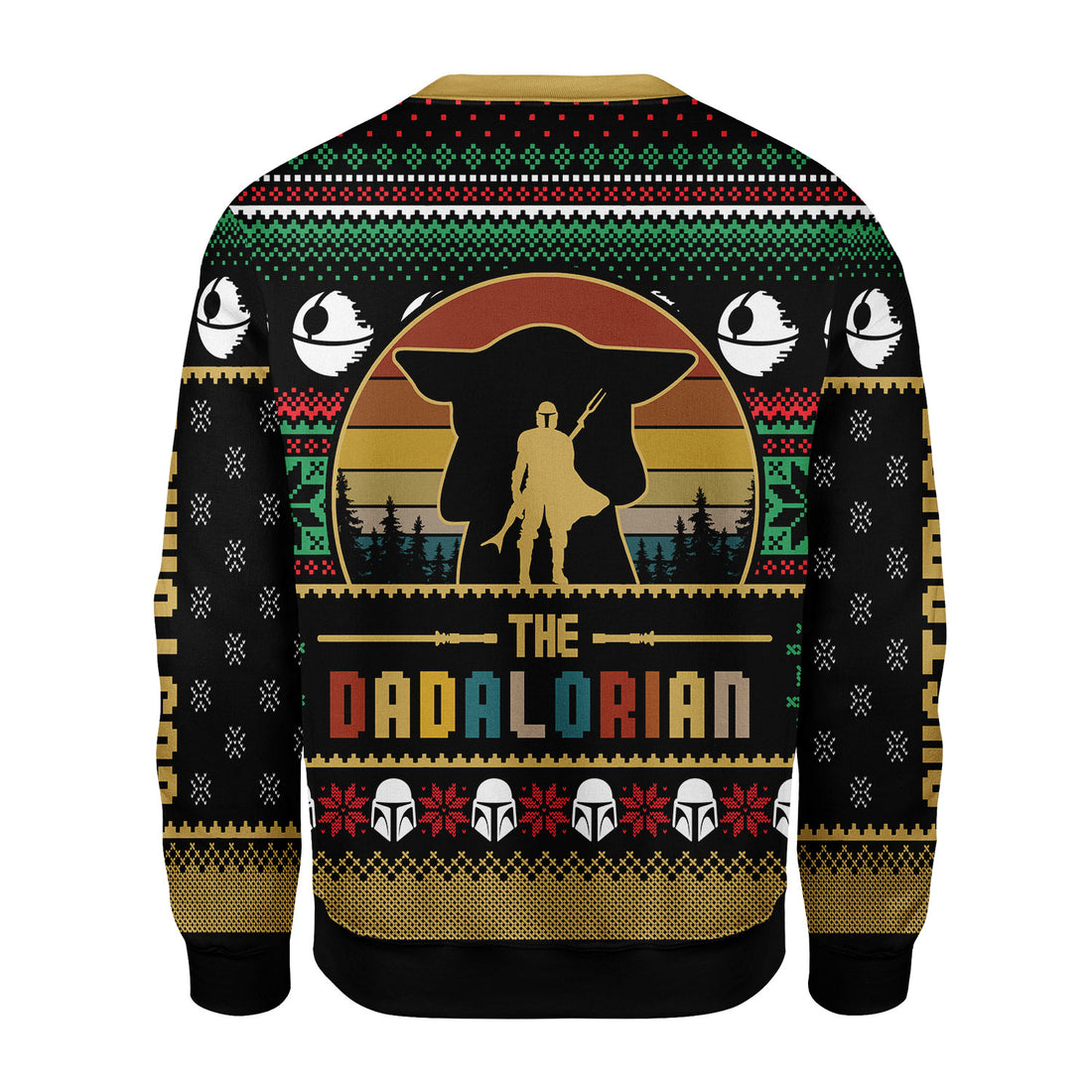 Customspig Christmas Sweater Dadalorian Custom Name 3D Apparel