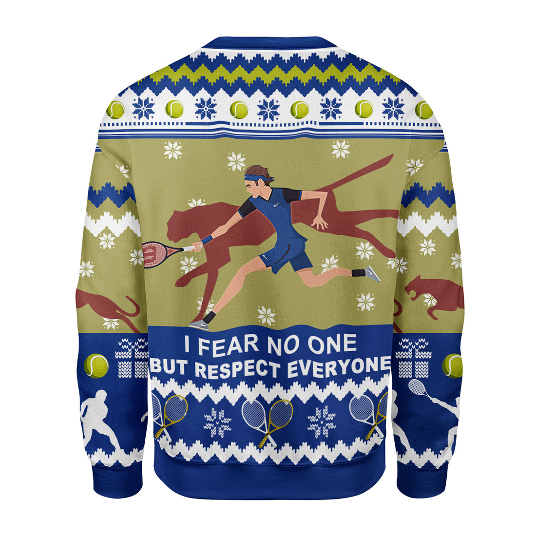 Customspig Christmas Sweater Respect Everyone 3D Apparel
