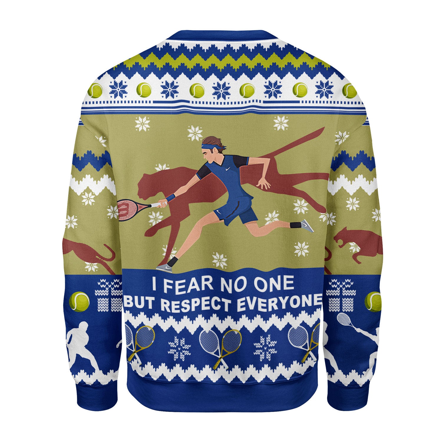 Customspig Christmas Sweater Respect Everyone 3D Apparel