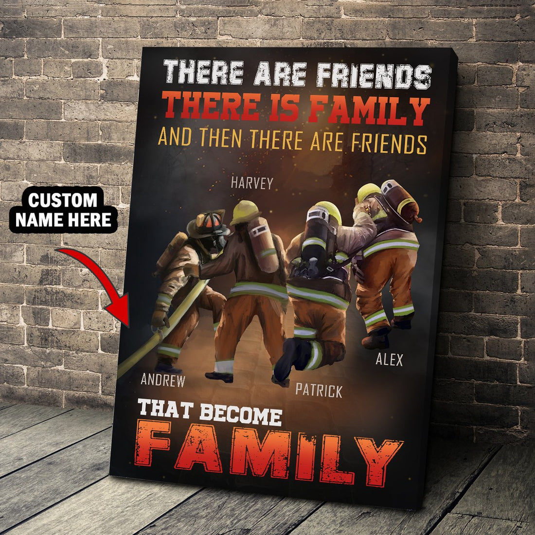 Personalized Canvas There Are Friends, There Is Family, And Then There Are Friends That Become Family