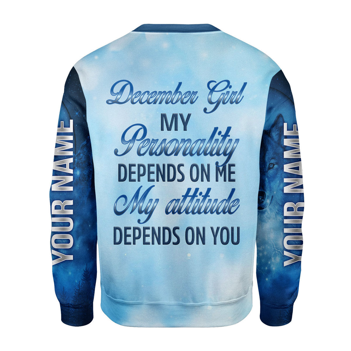 Personalized Tracksuit December Girl All Over Printed