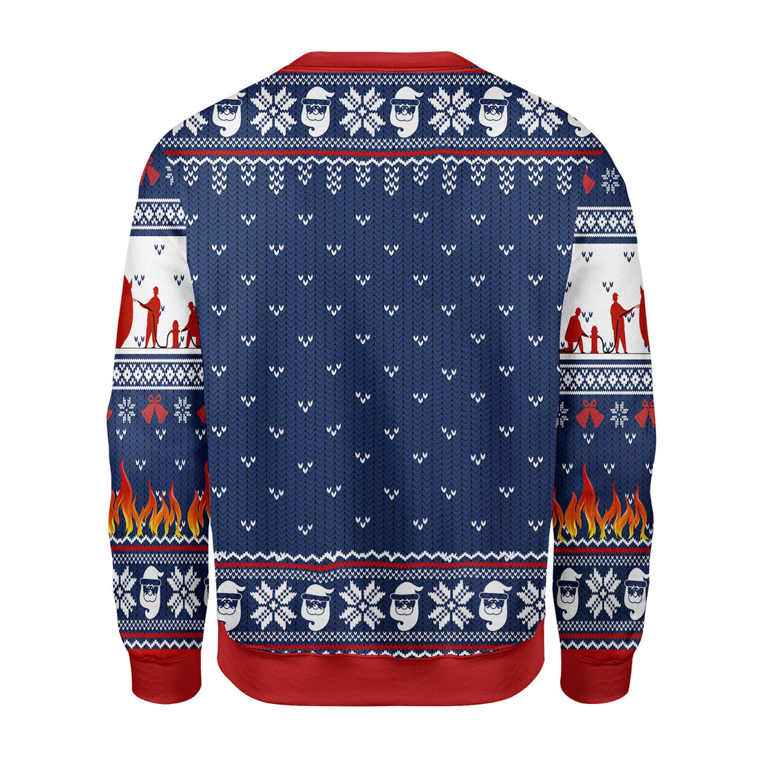 Customspig Christmas Sweater Firefighter Do It For The Ho's 3D Apparel