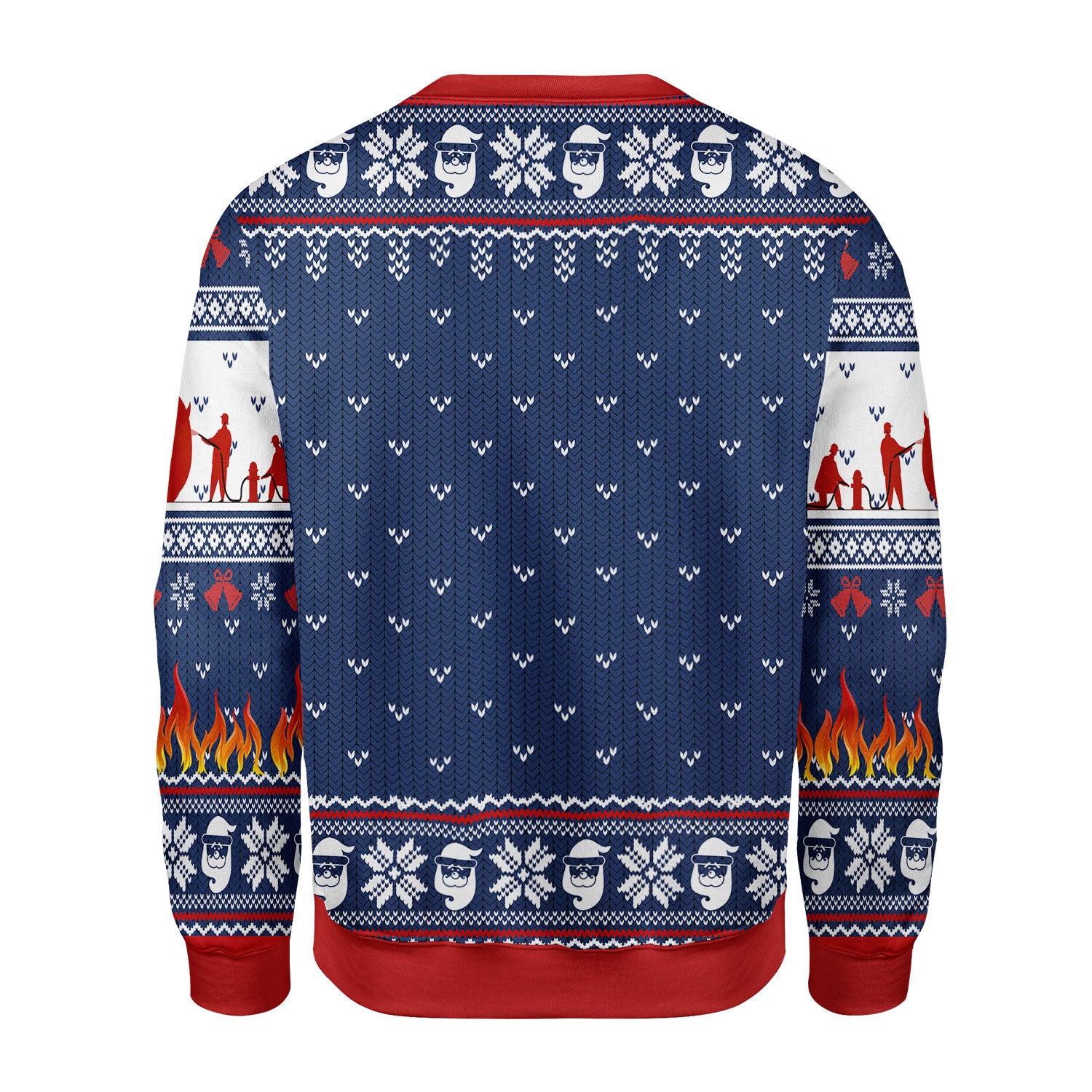 Customspig Christmas Sweater Firefighter Do It For The Ho's 3D Apparel