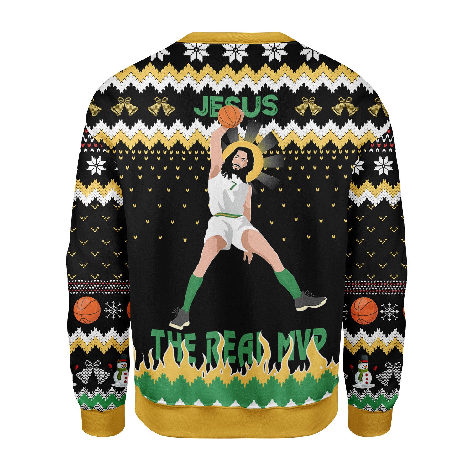 Customspig Christmas Sweater The Real MVP 3D Apparel