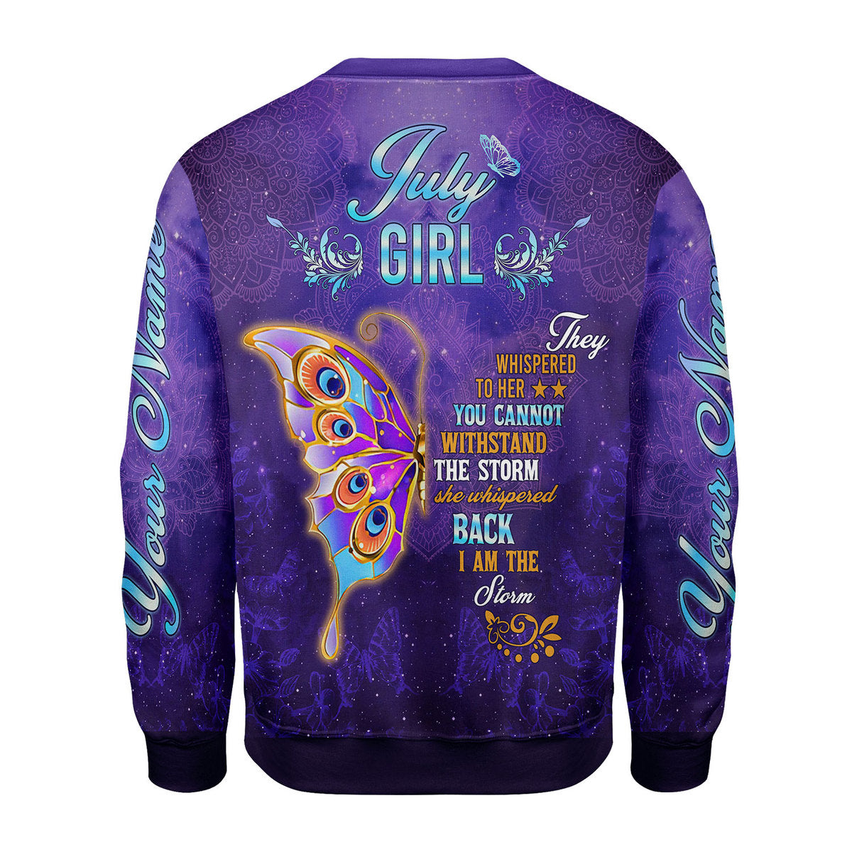 CustomsPig Personalized Ugly Sweater July Girl All Over Printed