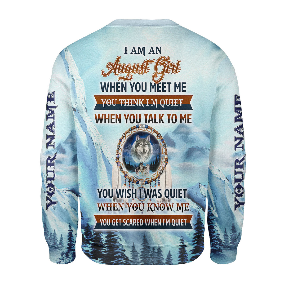 CustomsPig Personalized Tops I Am An August Girl All Over Printed
