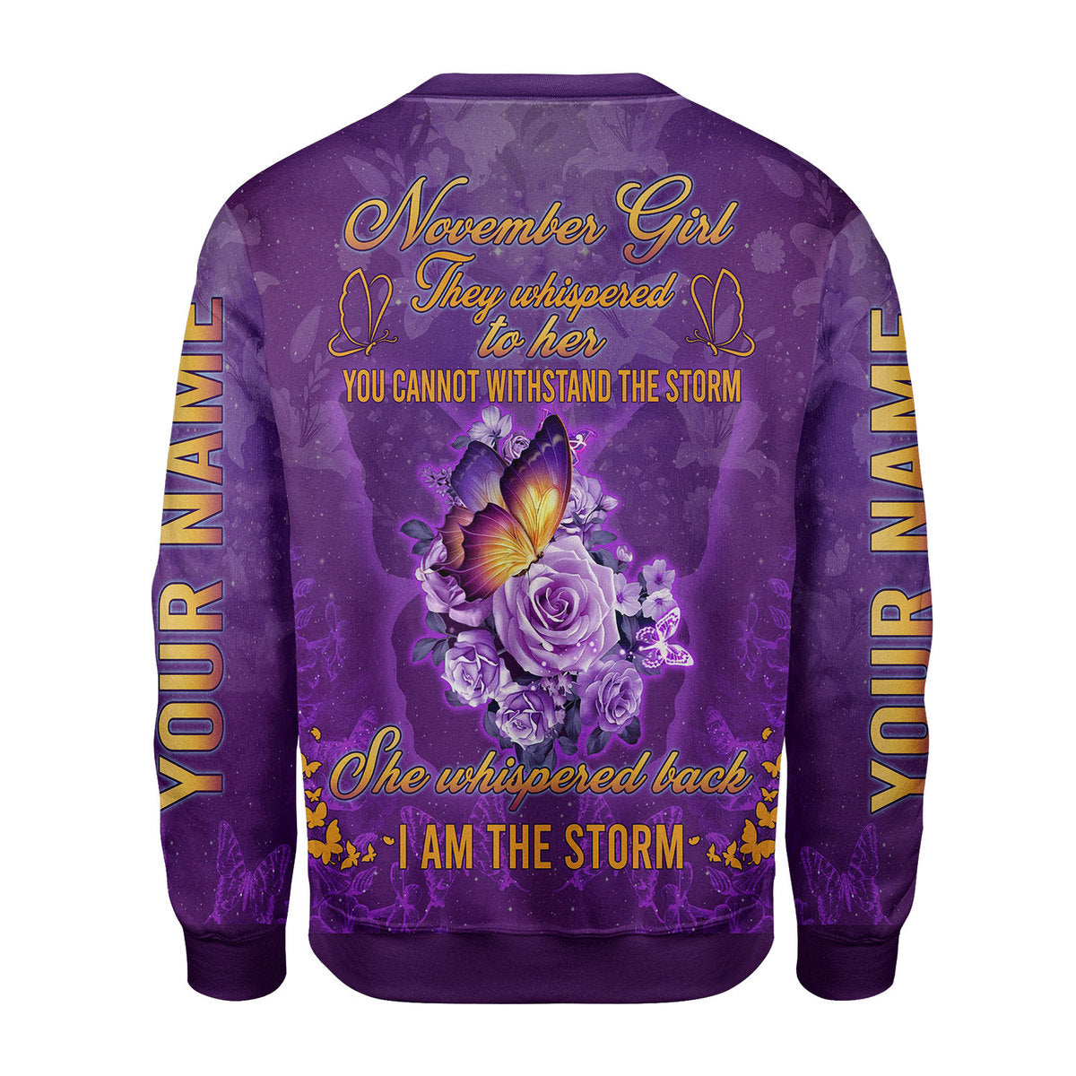 CustomsPig Personalized Ugly Sweater November Girl Tops