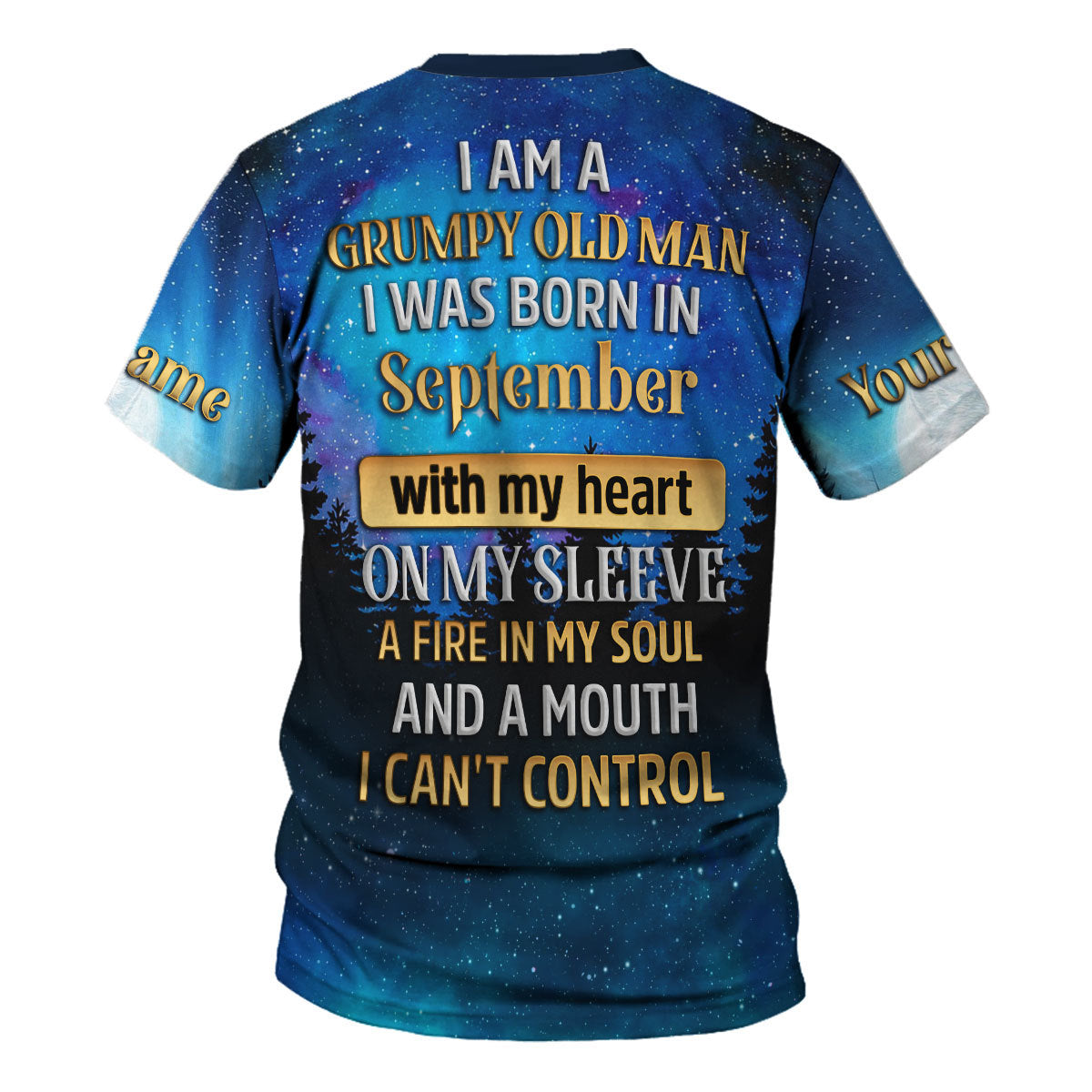 CustomsPig Personalized Tops I Was Born In September All Over Printed All Over Printed