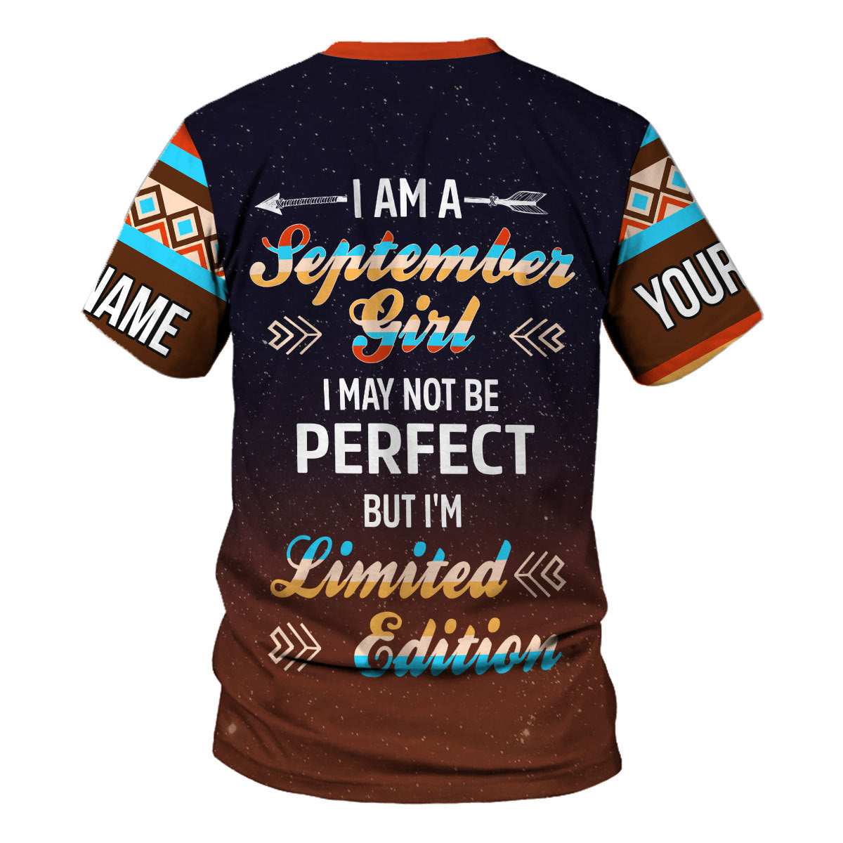 CustomsPig Personalized T-shirt September Girl All Over Printed