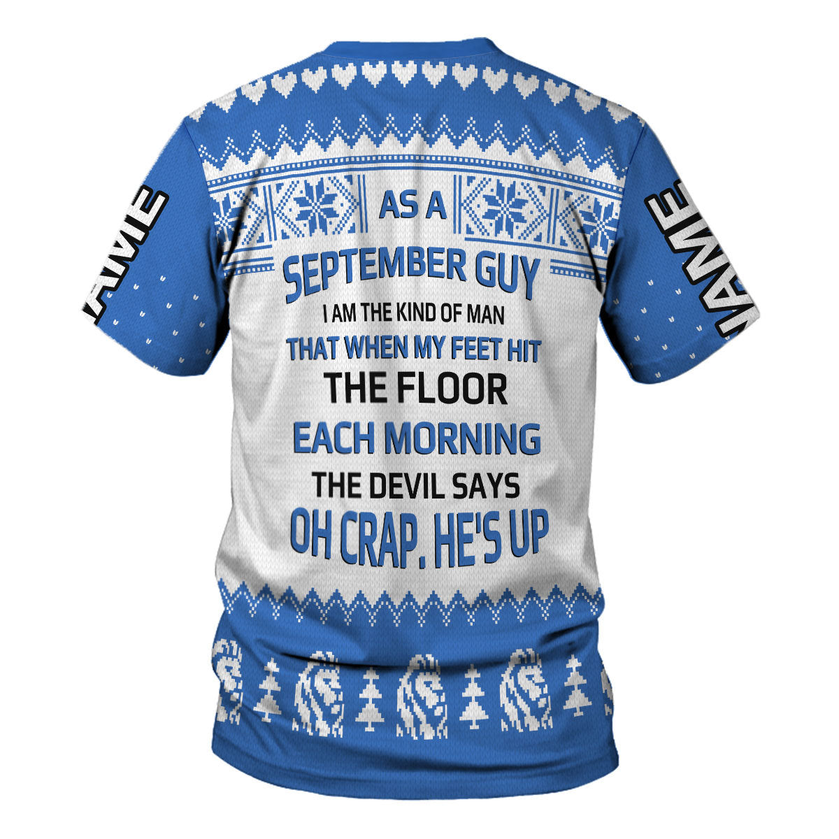 CustomsPig Personalized T-shirt September Guy All Over Printed