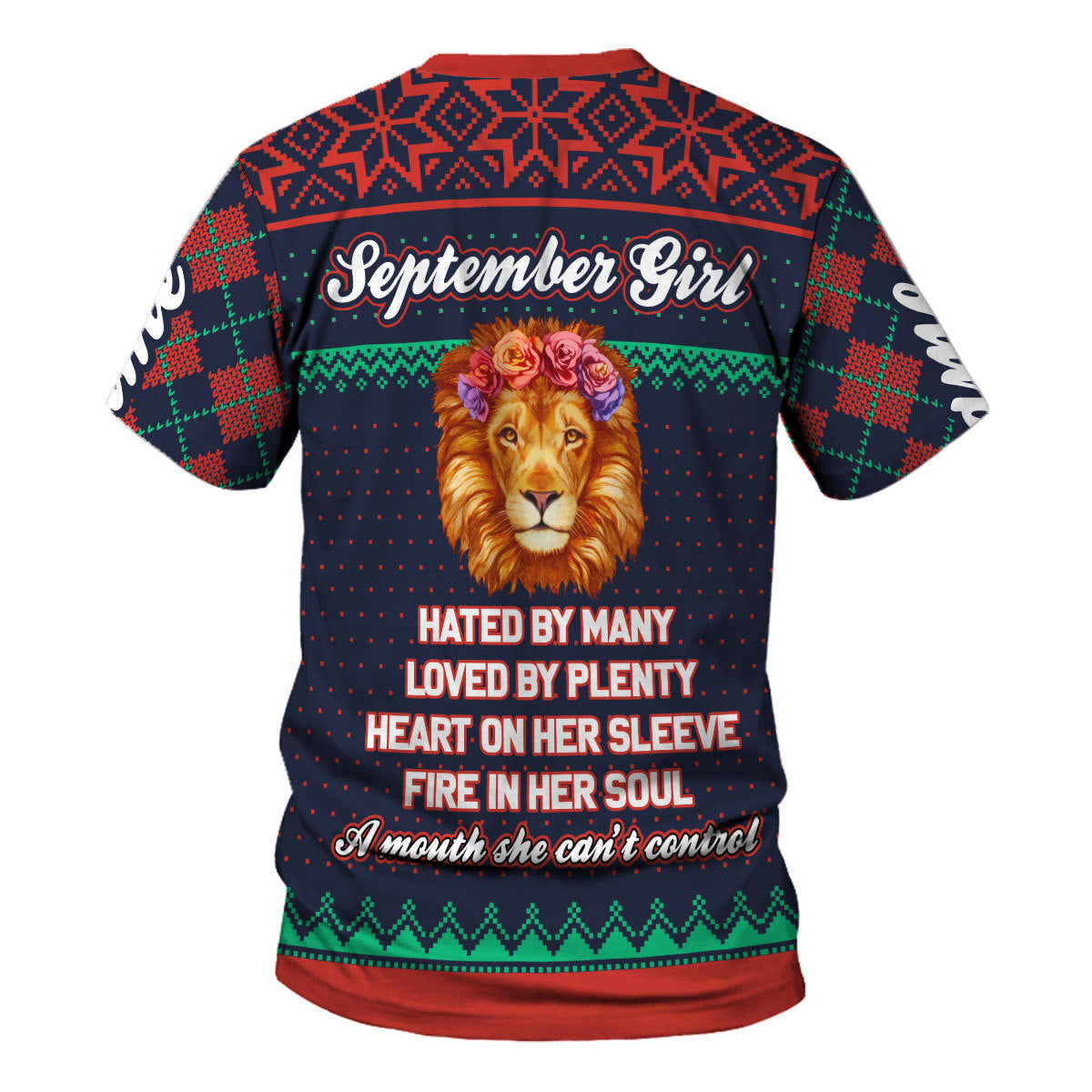 CustomsPig Personalized T-shirt September Girl All Over Printed