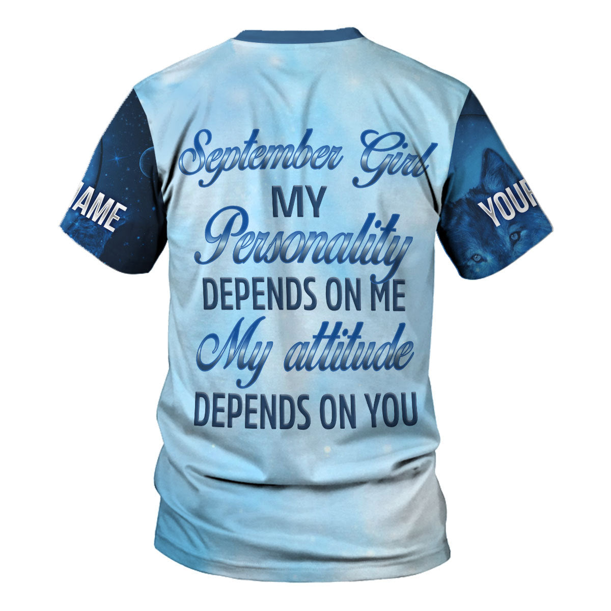 CustomsPig Personalized Tops September Girl All Over Printed
