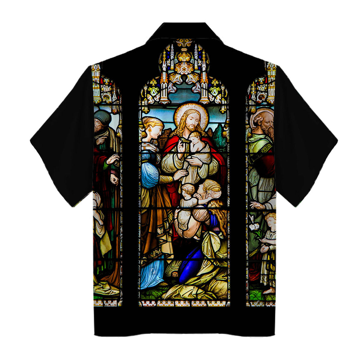 Tracksuit Tops Pullover Sweatshirt Jesus Is Lord Stained Glass 3D Apparel