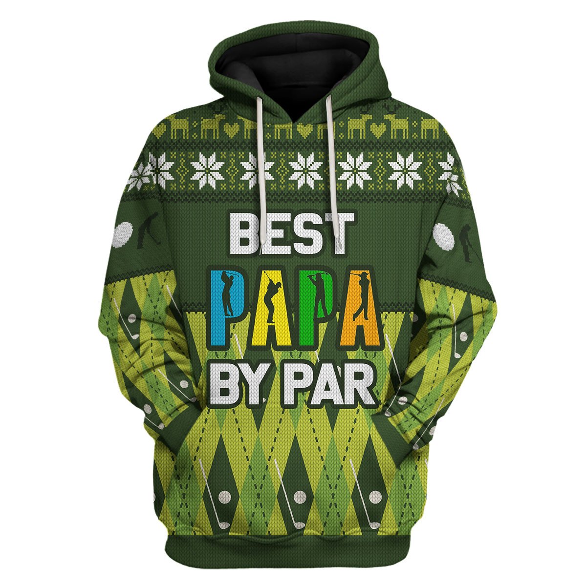 Customspig Tops Pullover Sweatshirt Best Papa By Par 3D Apparel