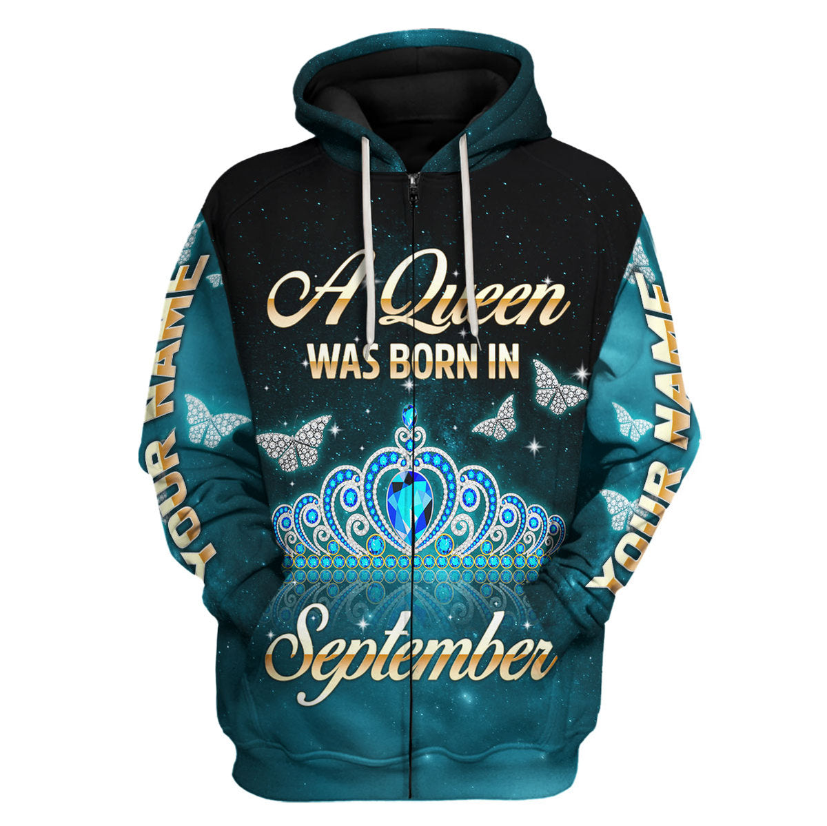 CustomsPig Personalized Tops September Girl All Over Printed