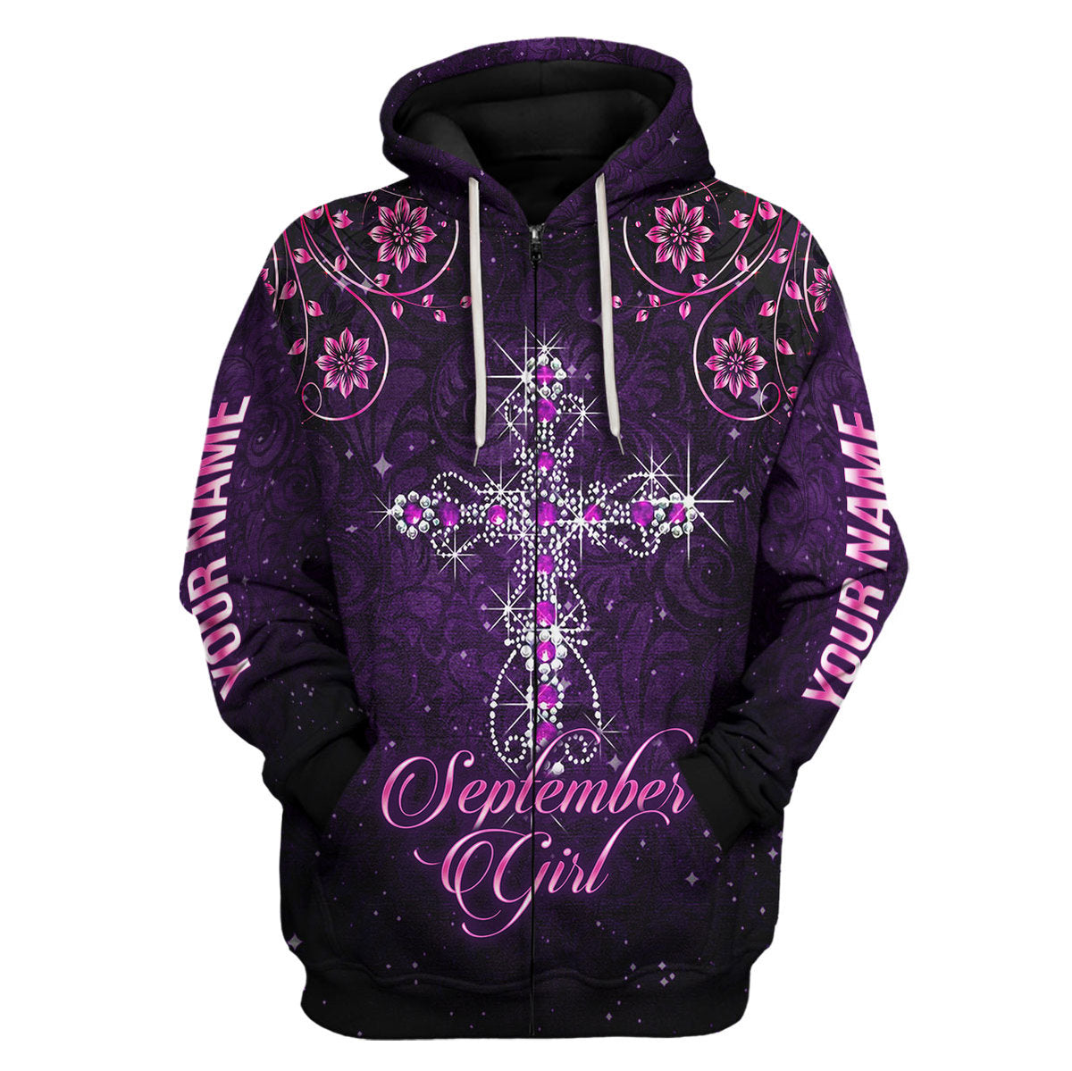 CustomsPig Personalized Tops I Am A September Girl All Over Printed