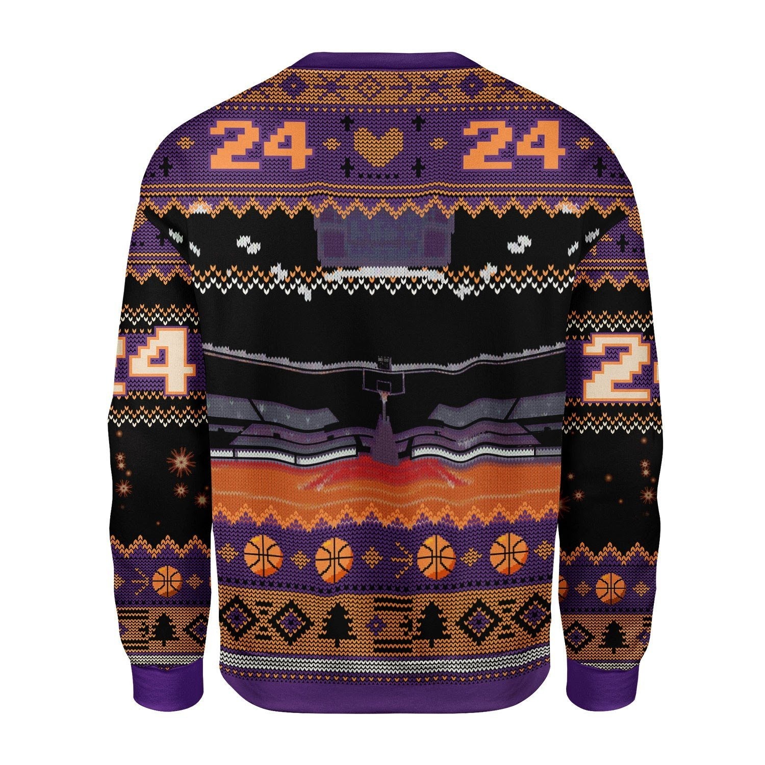 Gearhomies Christmas Unisex Sweater Kobe Bryan Santa Ugly Christmas 3D Apparel