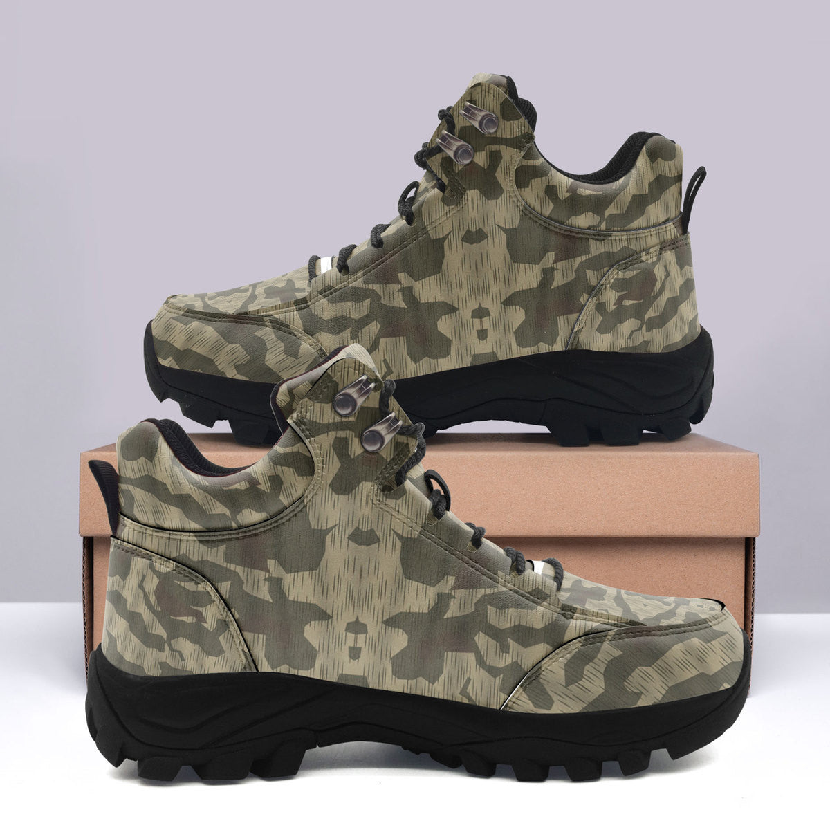Splinter B Luftwaffen-Splittertarnmuster German Worldwar II Camouglage Patterns Hiking Shoes