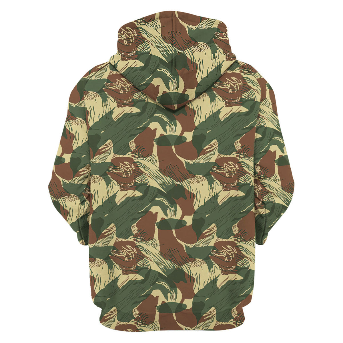 Rhodesian Brushstroke Rhodesian Security Forces 1965 Camo Hoodies Pullover Sweatshirt Tracksuit