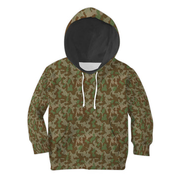 CustomsPig German World War II Nazi Wermacht Luftwaffe Waffen ss Kid Zip Hoodie