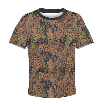 CustomsPig German World War 2 (WWII) Erbsenmuster pattern Pea Dot Camo Kid T-Shirt