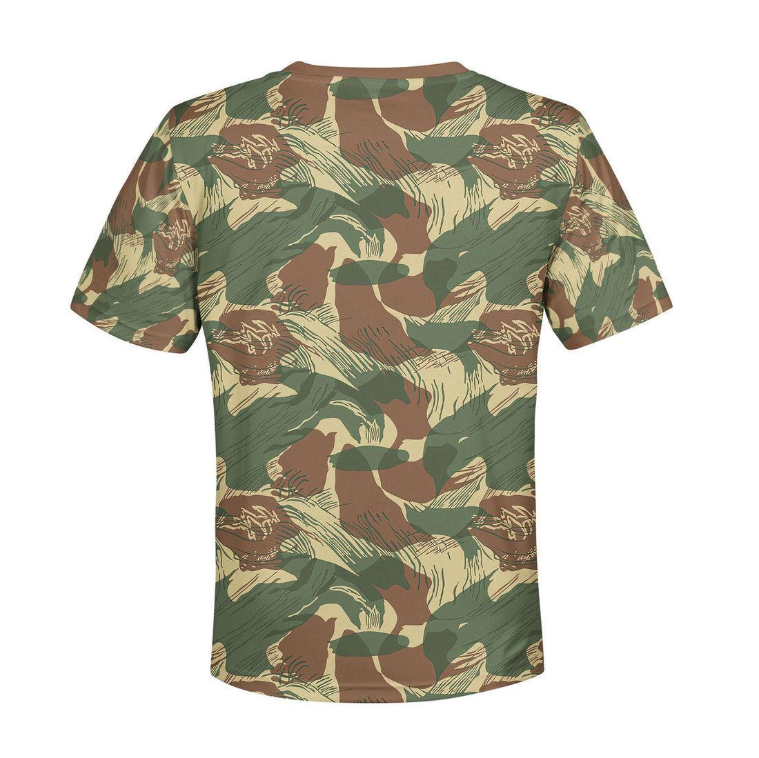 CustomsPig Rhodesian Brushstroke Rhodesian Security Forces 1965 Camo Kid T-Shirt
