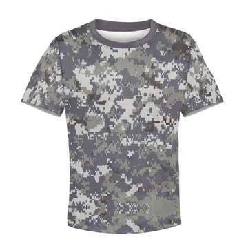 CustomsPig American Navy Working Uniform (NWU) Type I Camo Kid T-Shirt